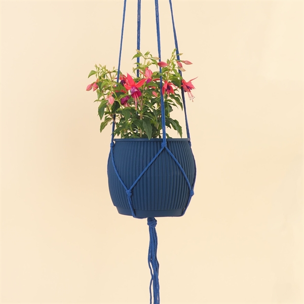 Plant hanger 120 cm. Cobalt blue